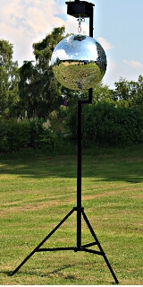 Mobile Spiegelkugel montieren ohne bohren mieten im Raum Lohr Würzburg Aschaffenburg