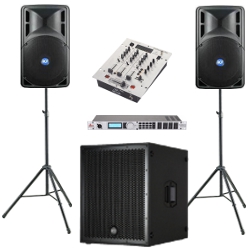 DJ-Set mit 18-Zoll Subwoofer 
							ausleihen in Aschaffenburg